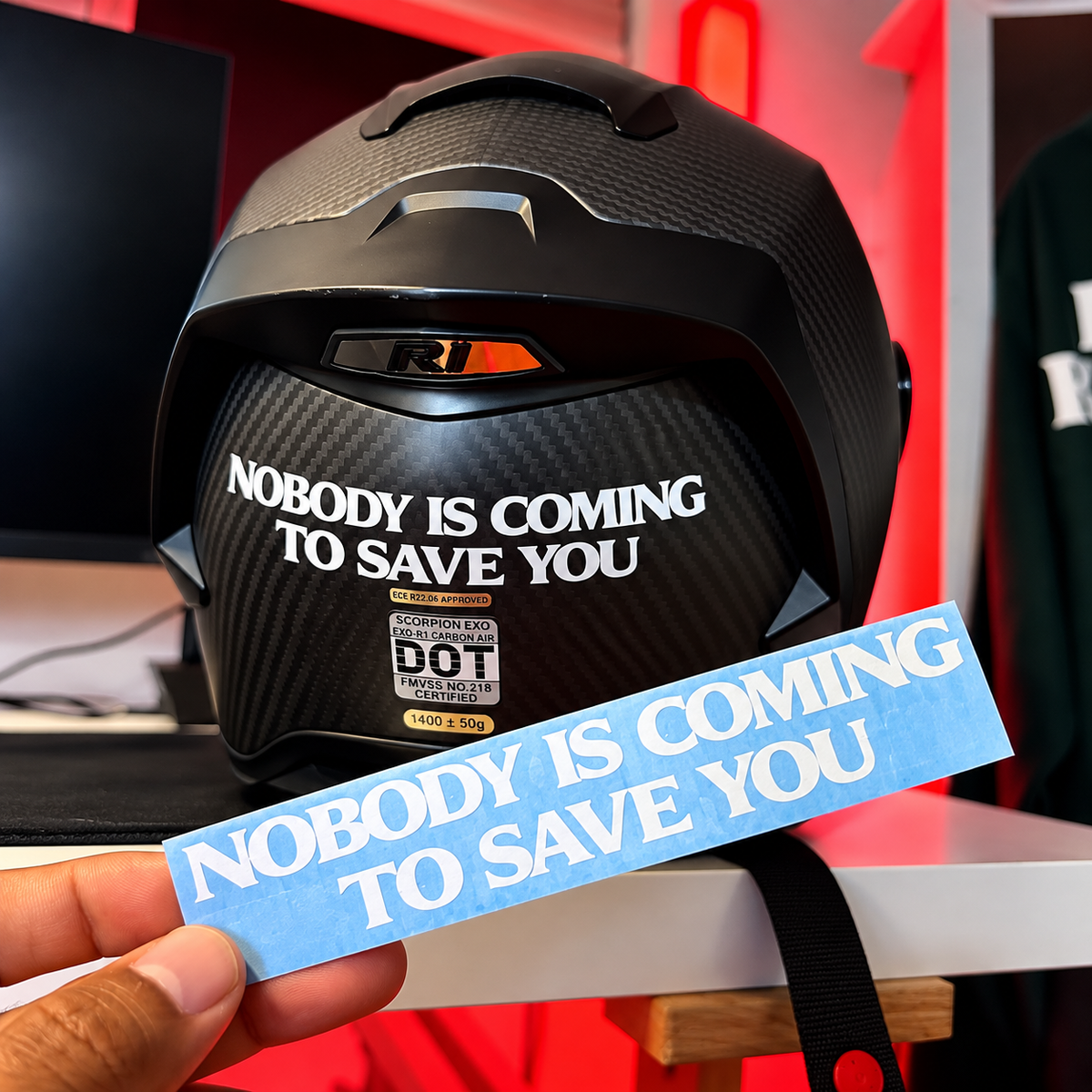 Nobody Is Coming To Save You Decal - Motivational Vinyl Car Sticker