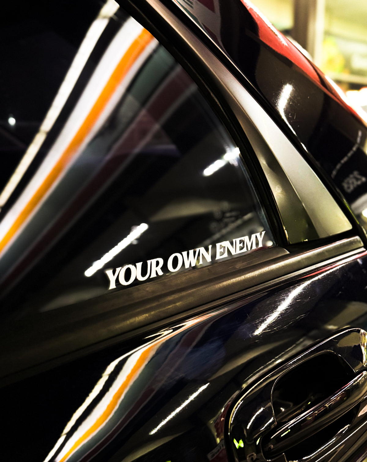 Your Own Enemy vinyl car decal