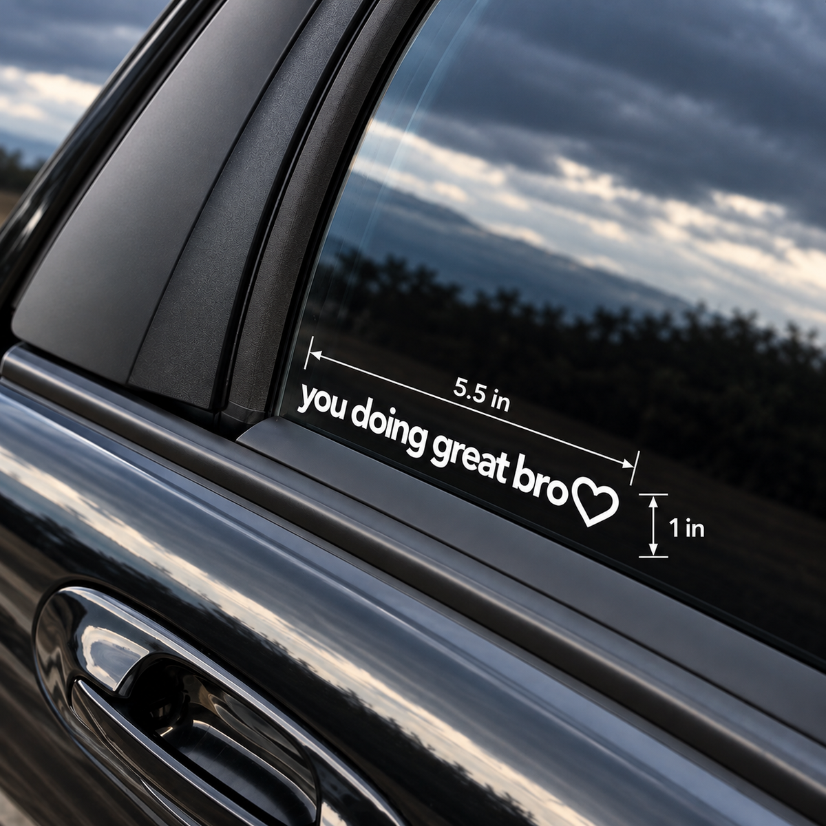 You Doing Great Bro Decal for Daily Motivation
