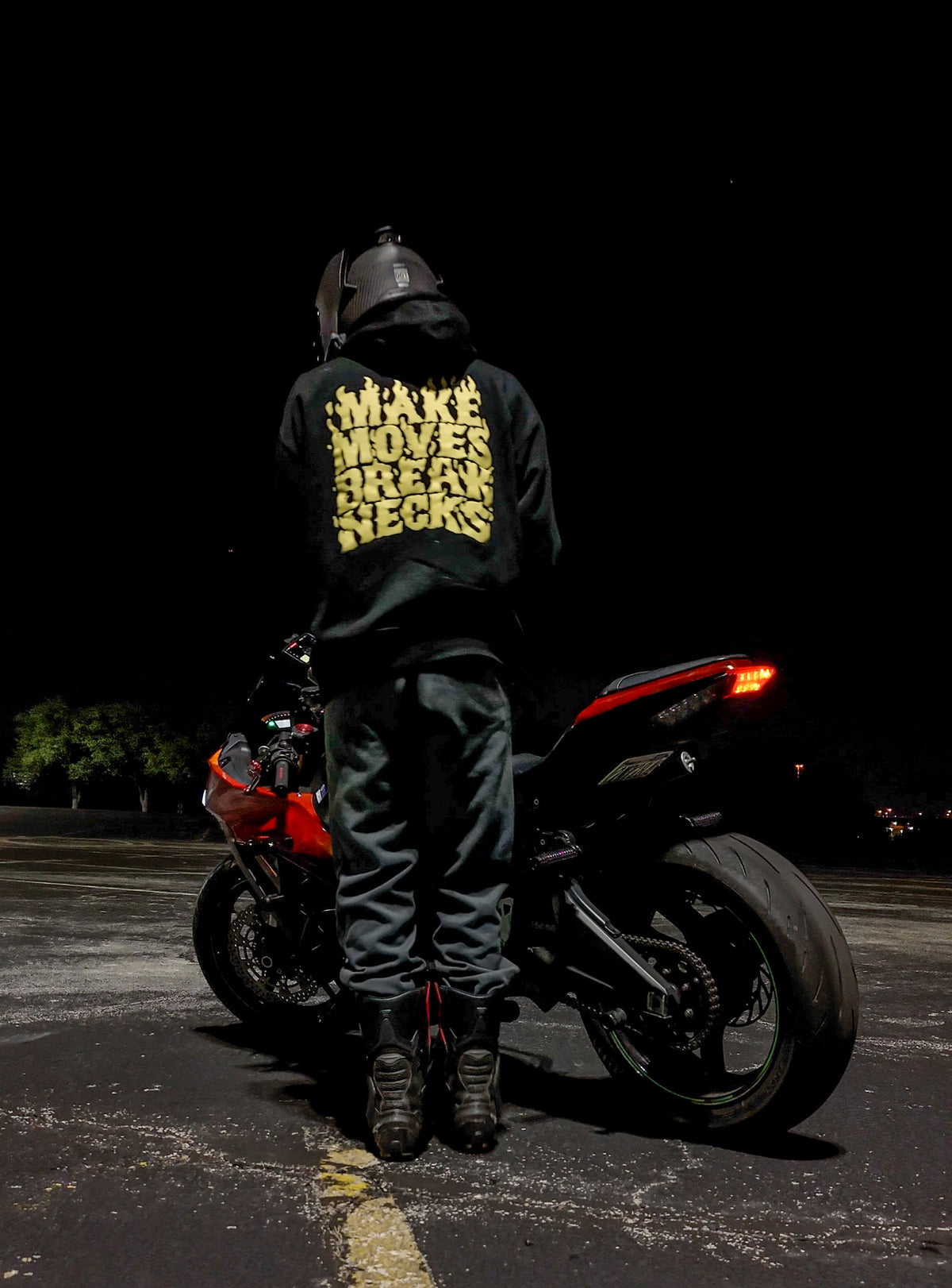 Make Moves Break Necks black hoodie - Streetfuel car culture streetwear