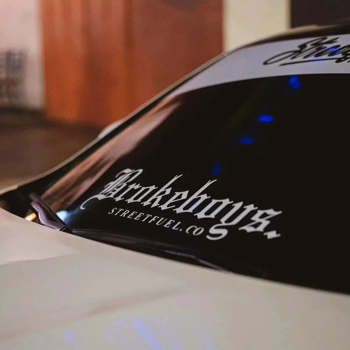 Brokeboys V1 original vinyl windshield banner - Streetfuel