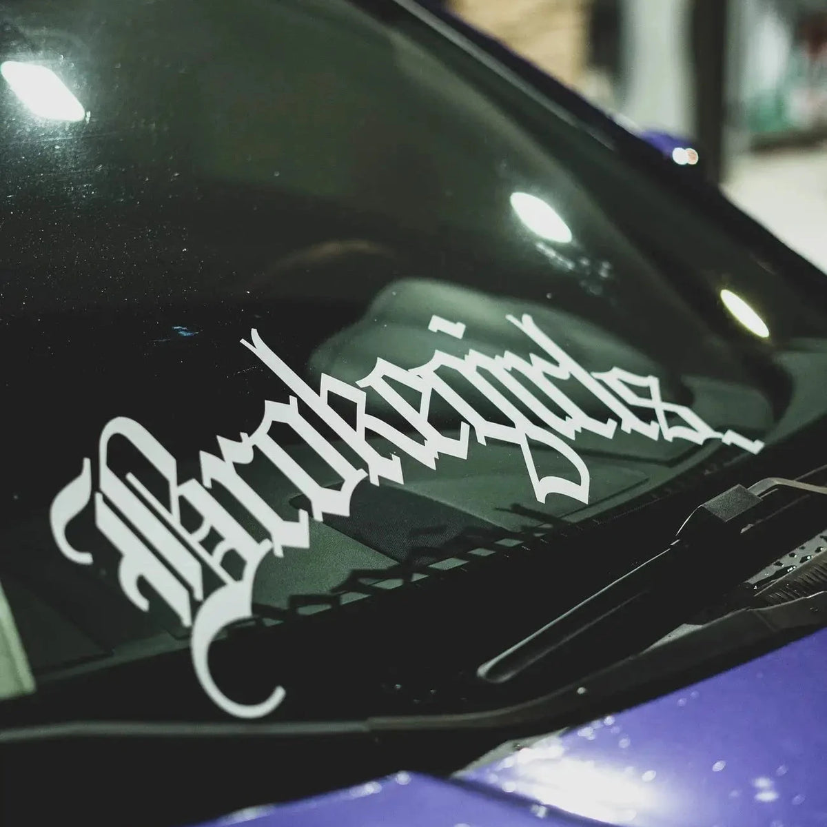 Brokegirls V3 vinyl windshield banner, view 2 - Streetfuel