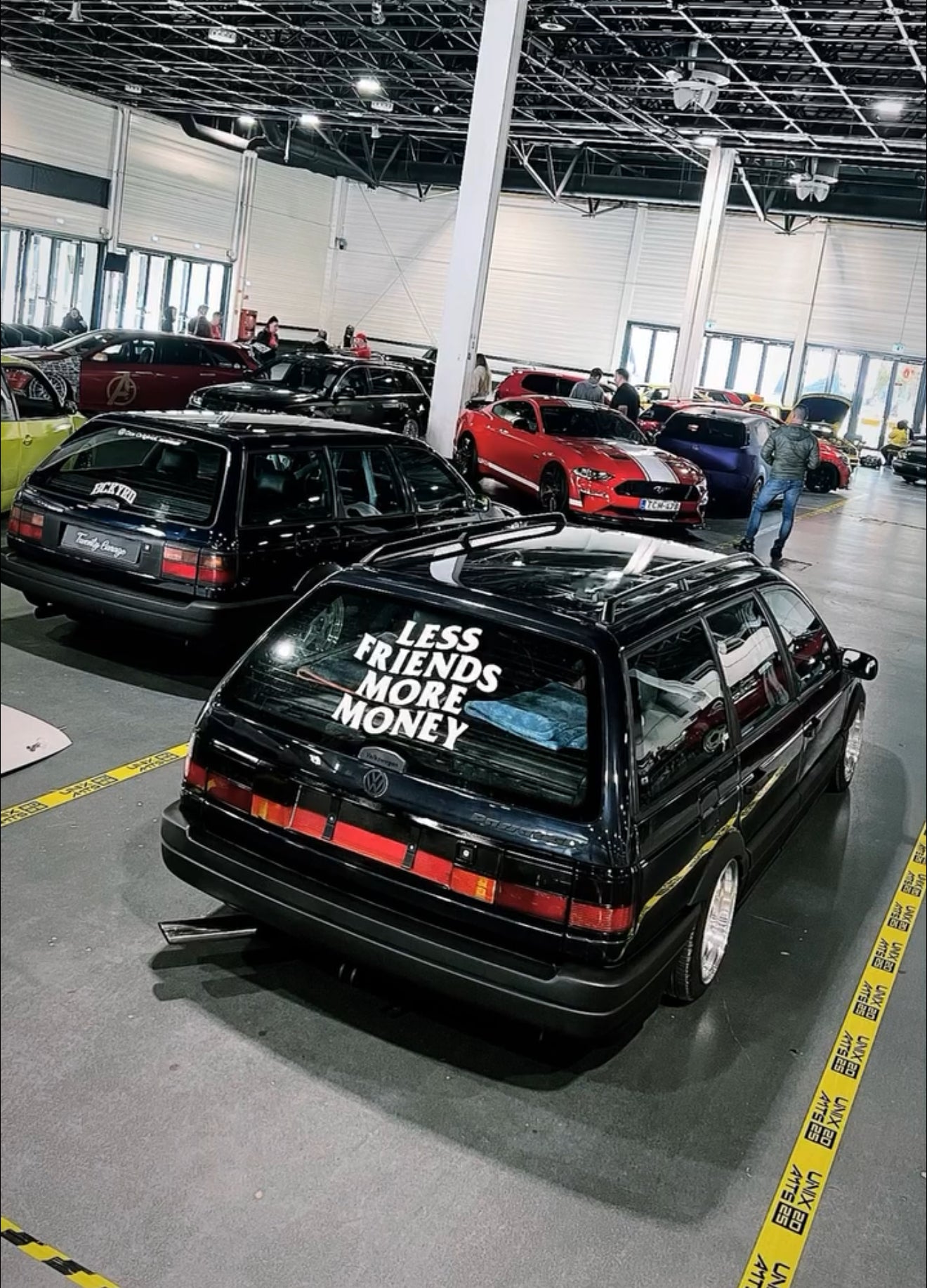 LESS FRIENDS MORE MONEY DECALS