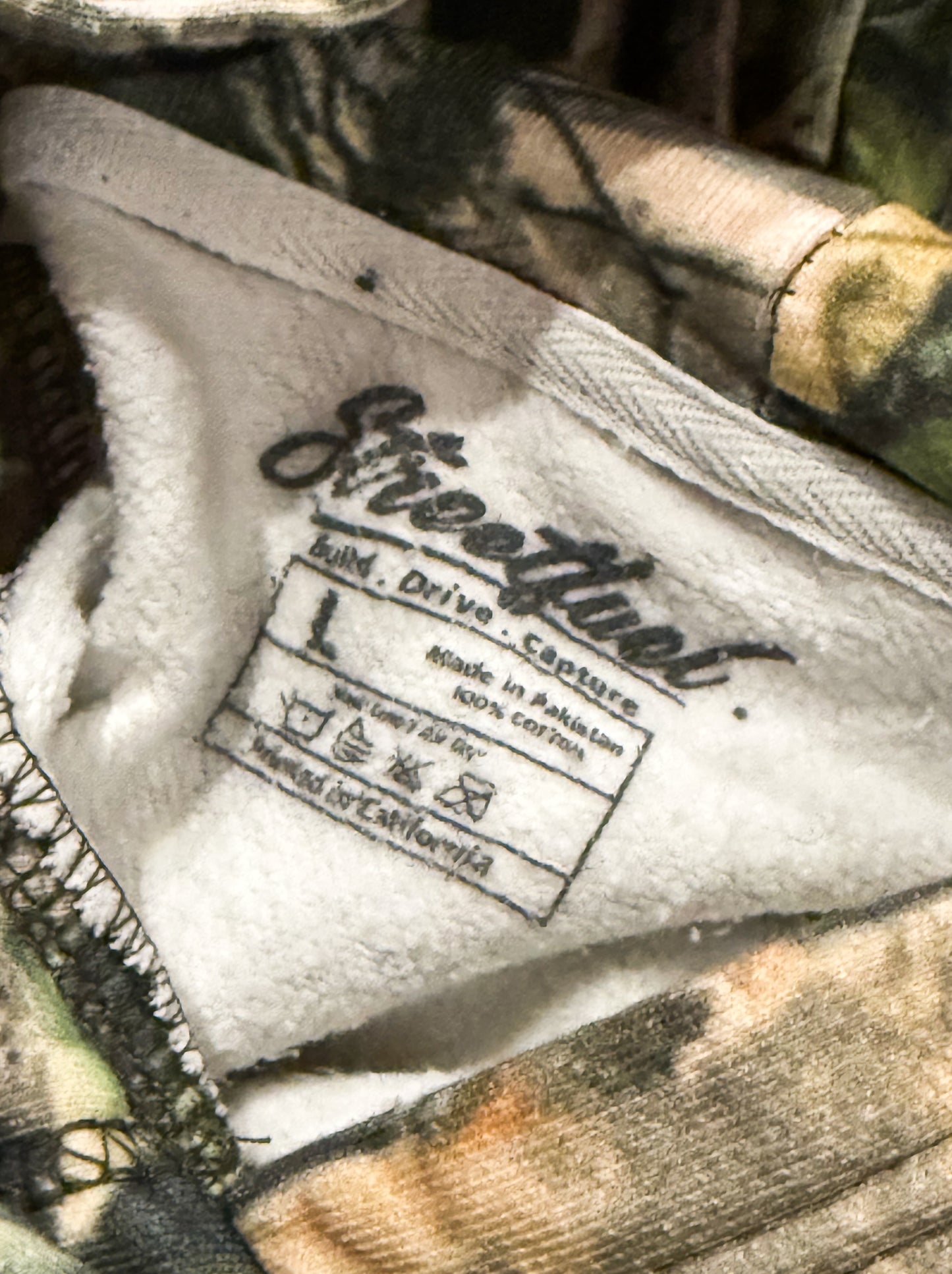 LESS FRIENDS MORE MONEY PREMIUM CAMO 14oz HOODIE