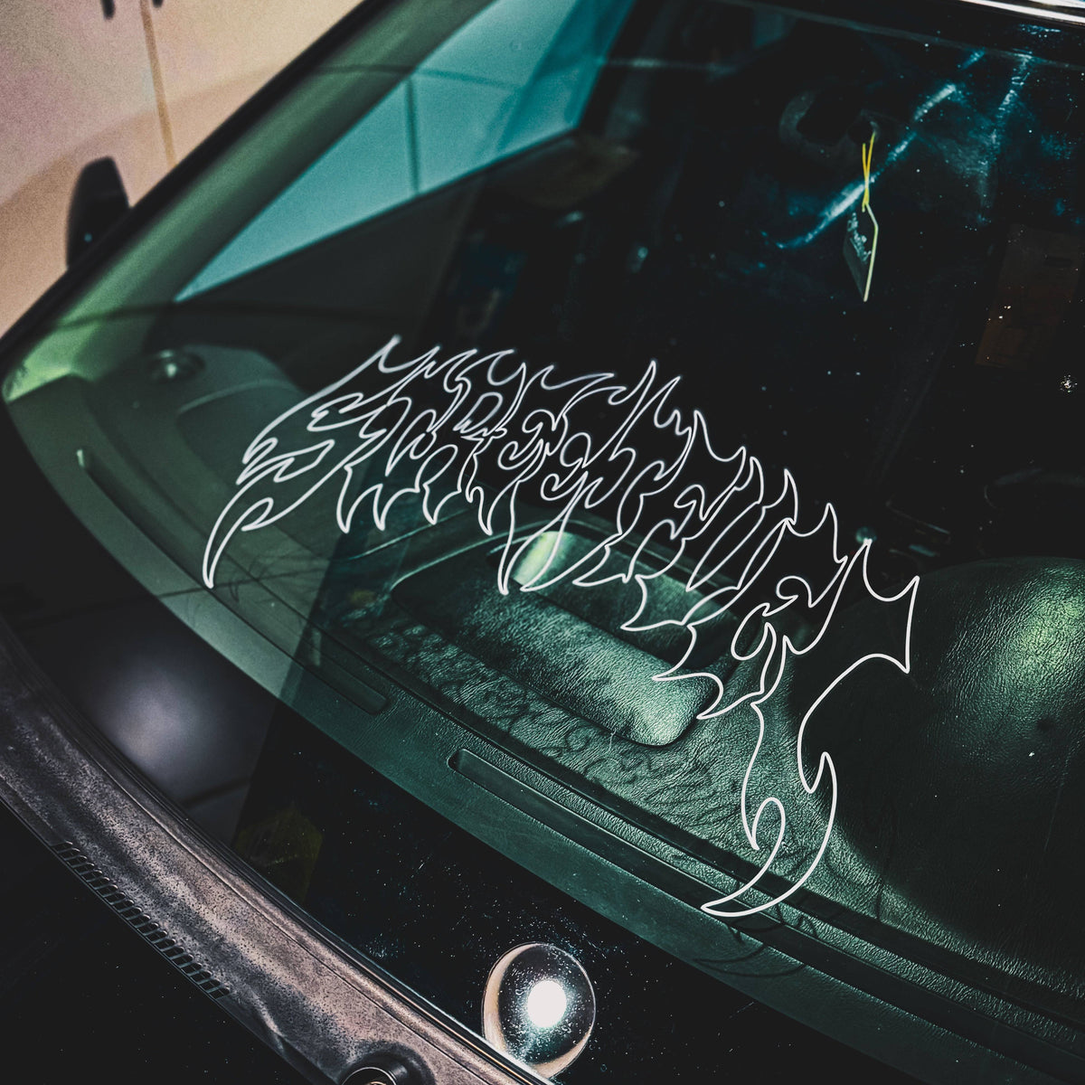 Night Drivers Grunge vinyl windshield banner - Streetfuel