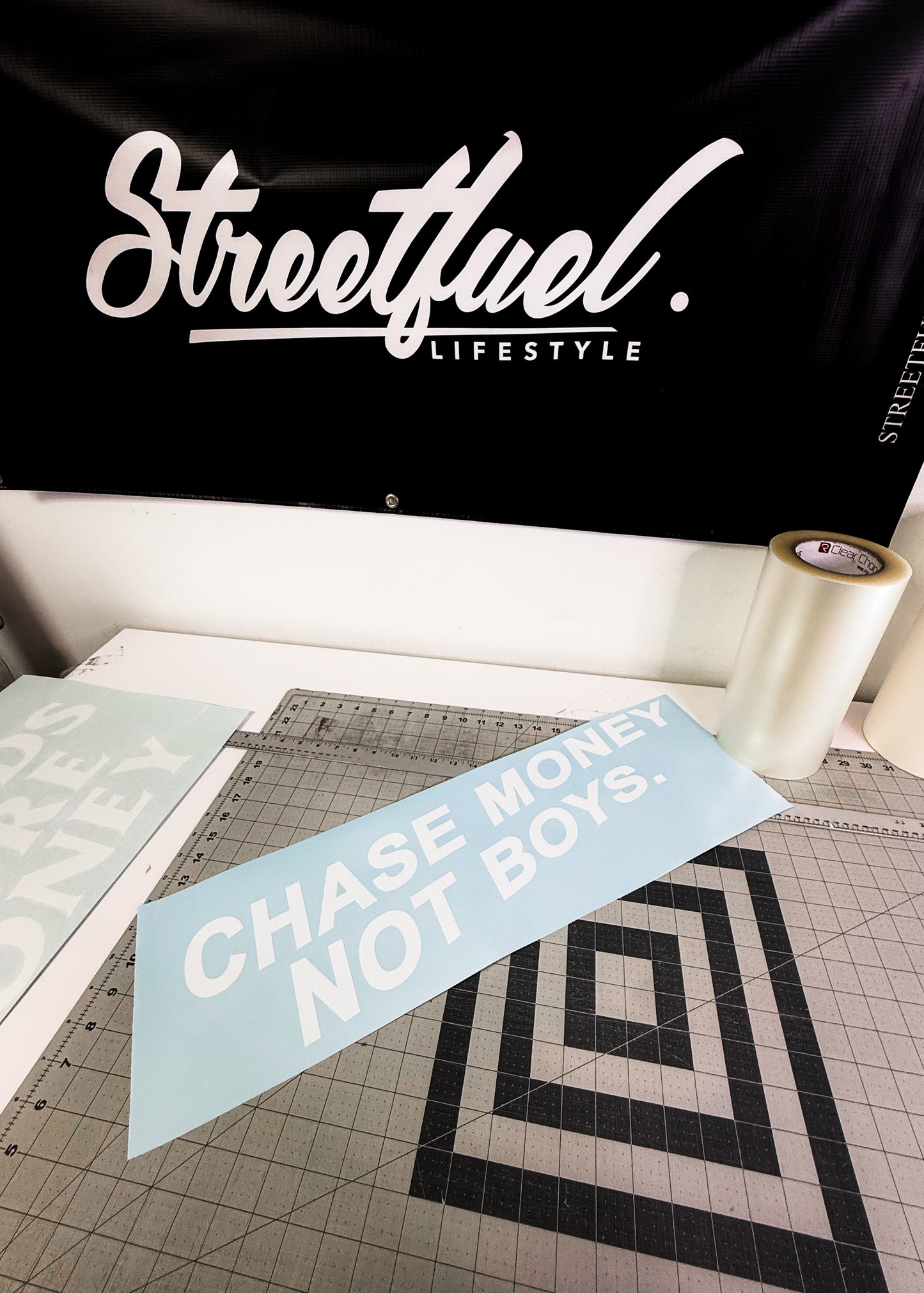 CHASE MONEY NOT BOYS DECALS