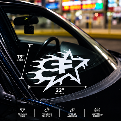 Streetfuel Vinyl Rear Window Decal 13" × 22"
