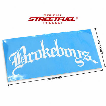 Brokeboys V3 Banner - Rear Window Vinyl Car Banner