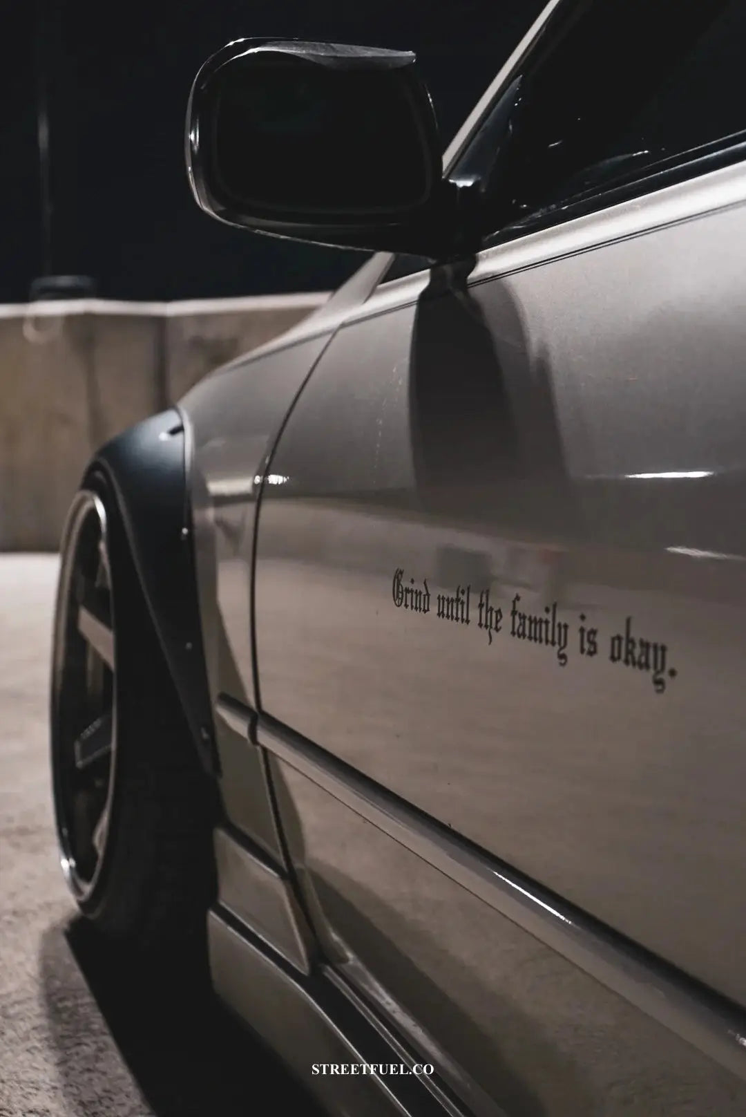 Grind Until The Family Is Okay vinyl car decal - Streetfuel