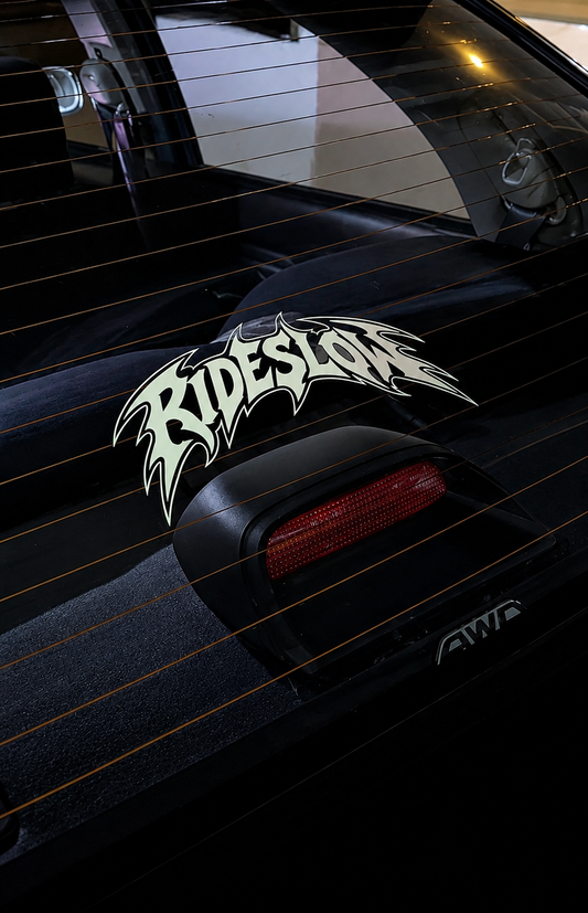 Ride Slow Decal - Die-Cut Vinyl Car Sticker