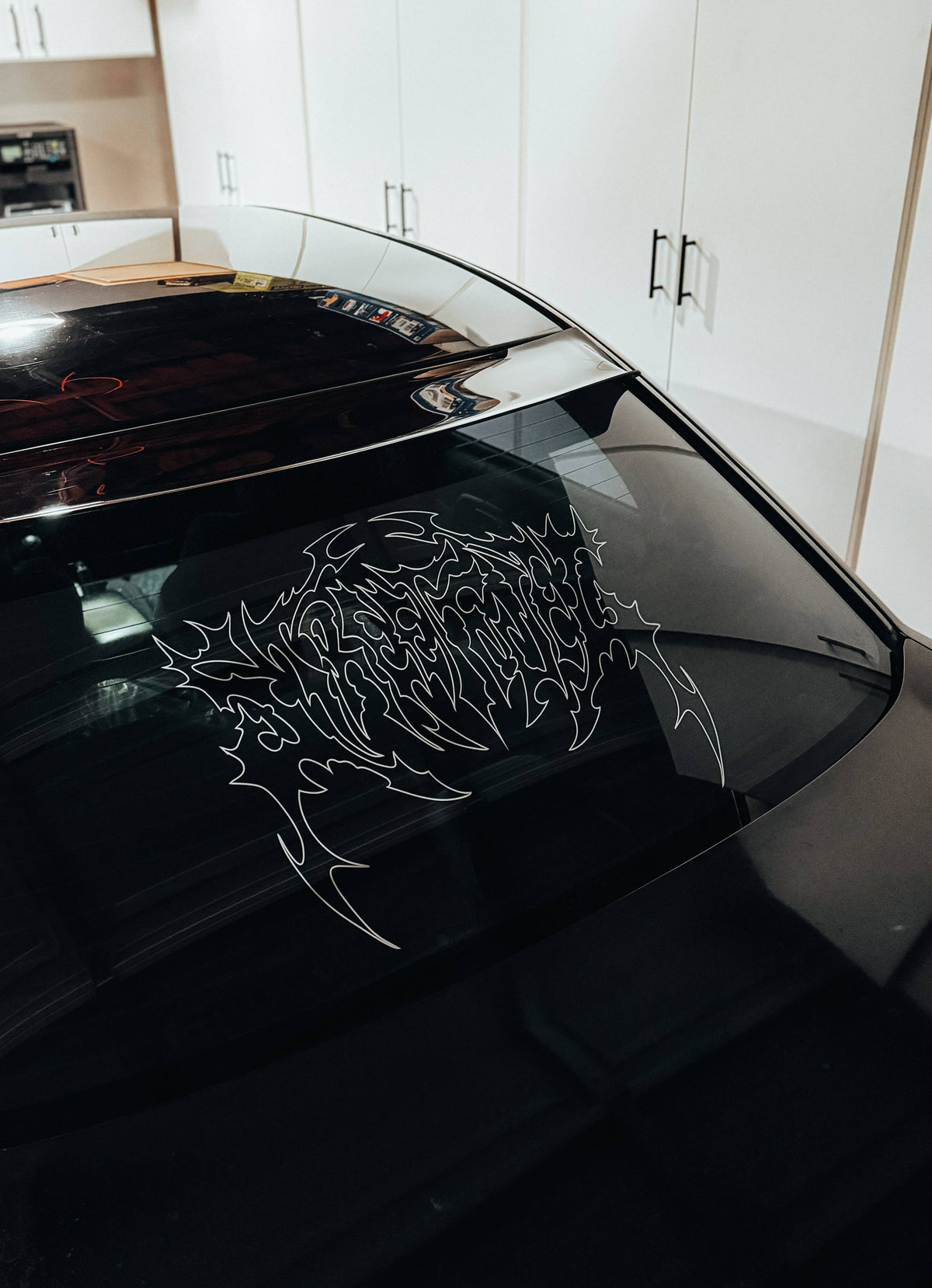 Window Rear Glass Banner Streetfuel Grunge Rear Window Banner | 17x22 Vinyl