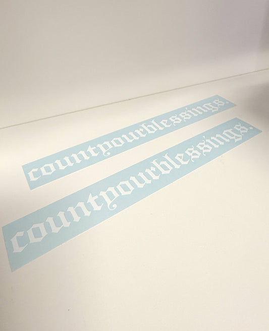 COUNT YOUR BLESSINGS DECALS