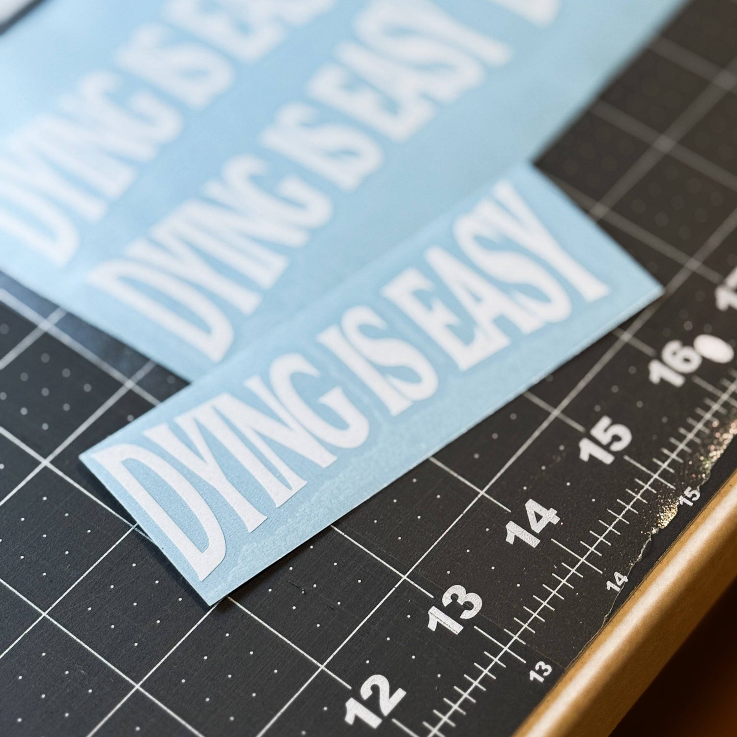 Dying Is Easy vinyl car decal