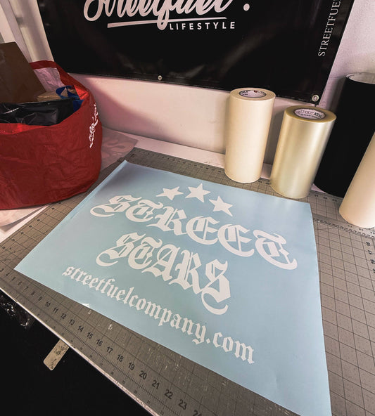 STREET STARS URL BANNER with high-quality vinyl