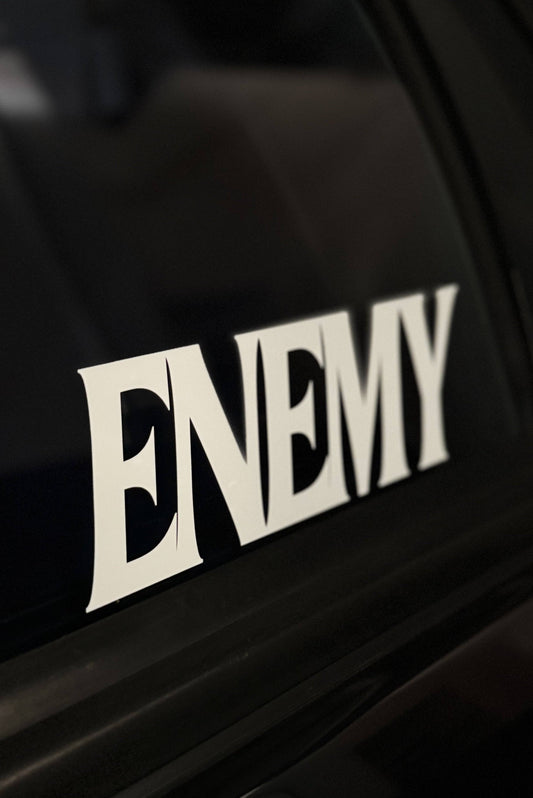 ENEMY DECAL - High-Quality Enemy Decal Sticker