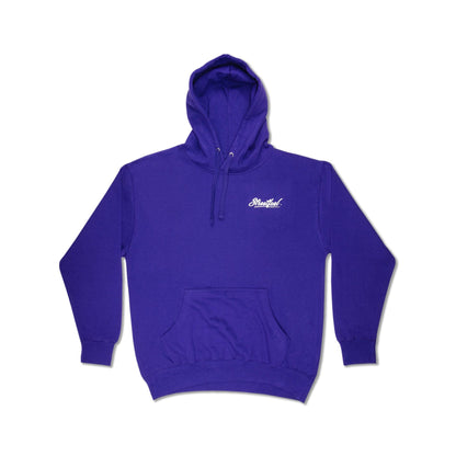 Purple hoodie with Streetfuel logo on front