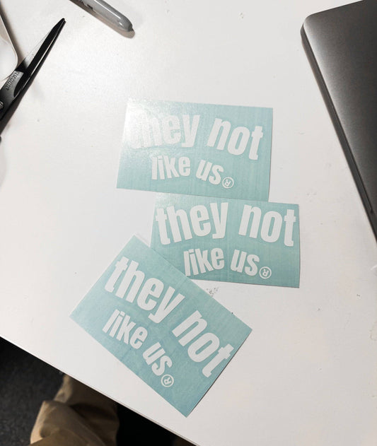 “THEY NOT LIKE US” DECALS